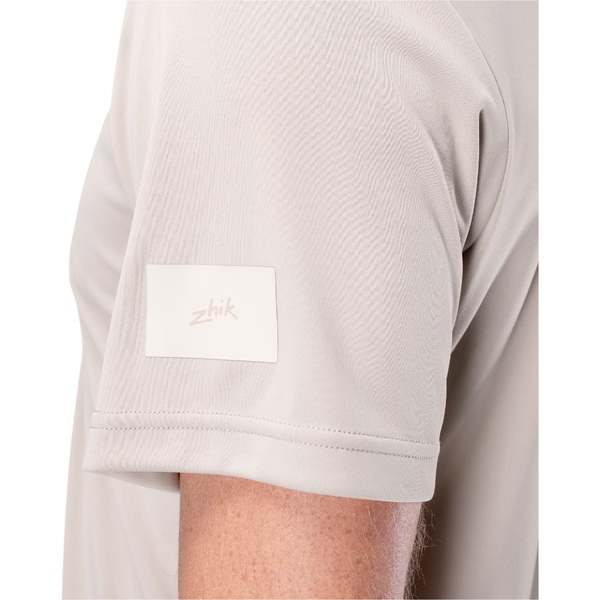 2026 Zhik Heren UVactive Poloshirt Met Korte Mouwen ATP-0086-M - Stone